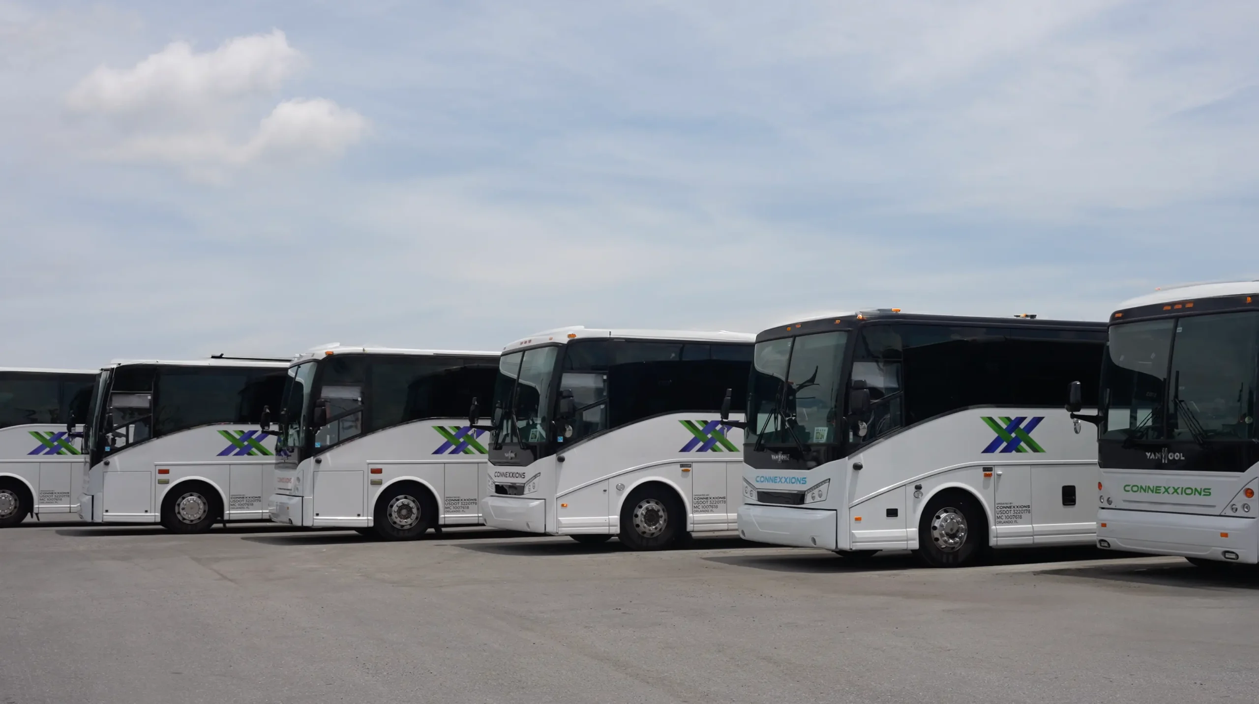 Connexxions motorcoach fleet — Orlando Hub